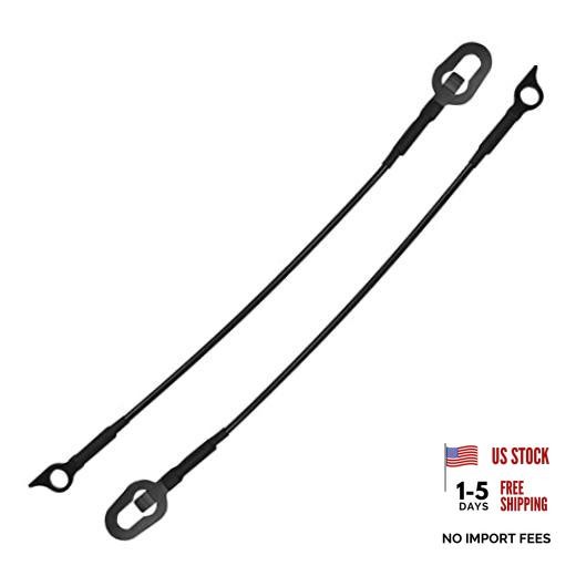 Pair Rear Tailgate Cables Lift Gate Support Straps Compatible with 1994-2002
