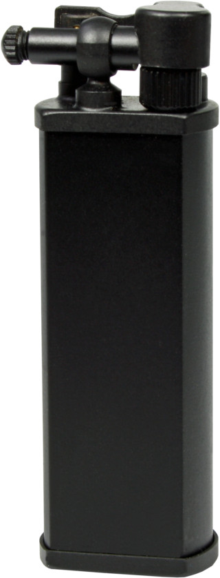 PEARL JAPAN BOLBO BLACK/ BRASS SLIM OLD BOY PIPE LIGHTER * NEW in BOX *
