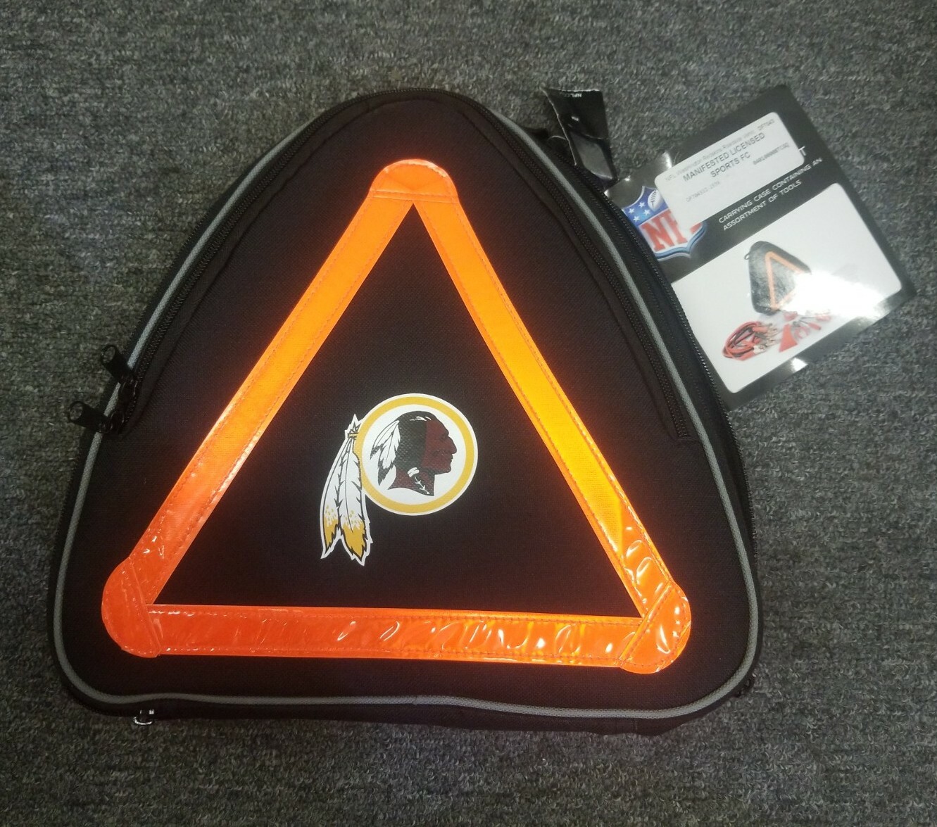 Washington Redskins Emergency Roadside Kit, Damaged Case *see Photos