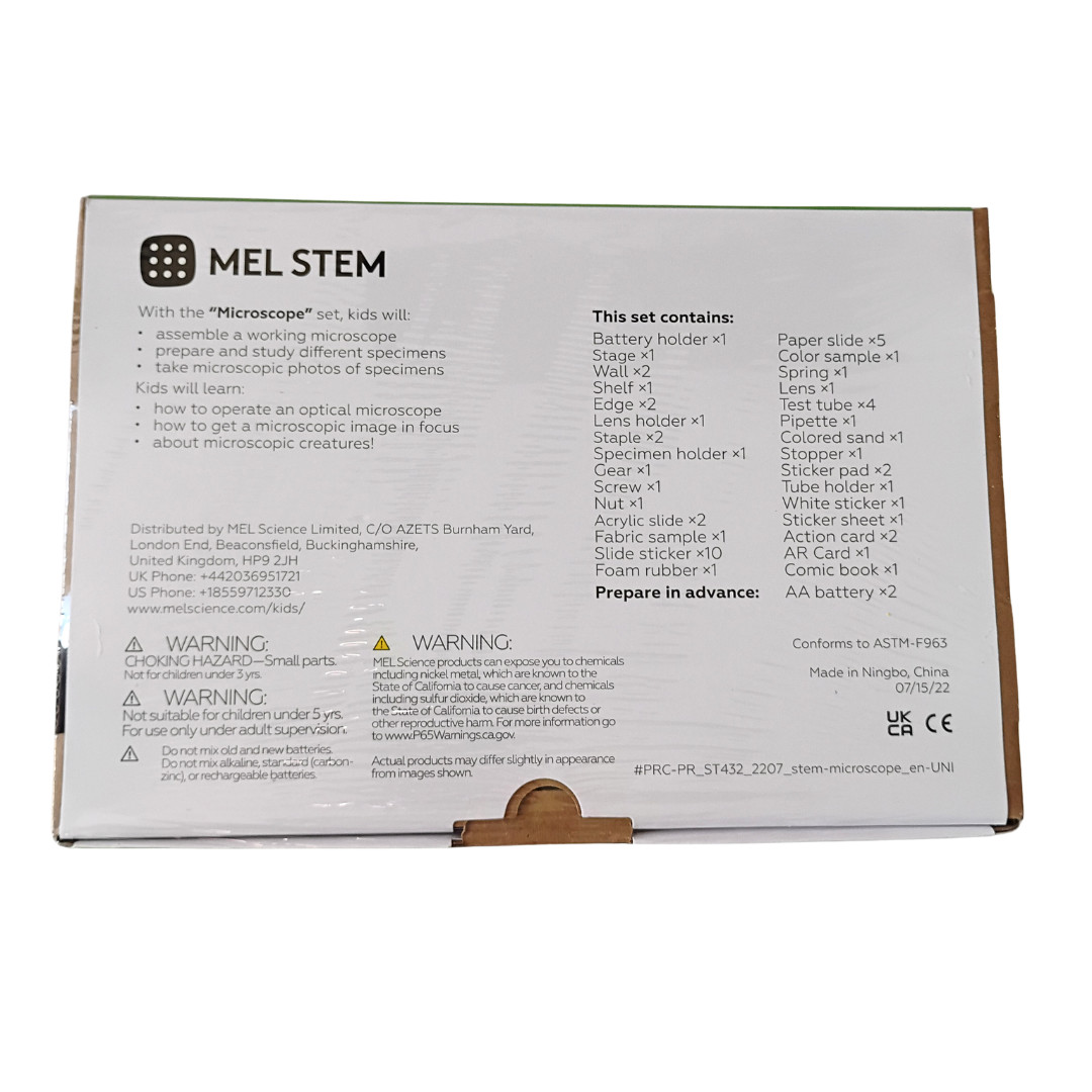 NEW MEL STEM Microscope Kit | Homeschool | Science | Optical | Specimen | Sealed