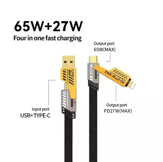 4 in 1 USB Type-C Cable Data Cord Multi Charging Sync Cable For Samsung Macbook