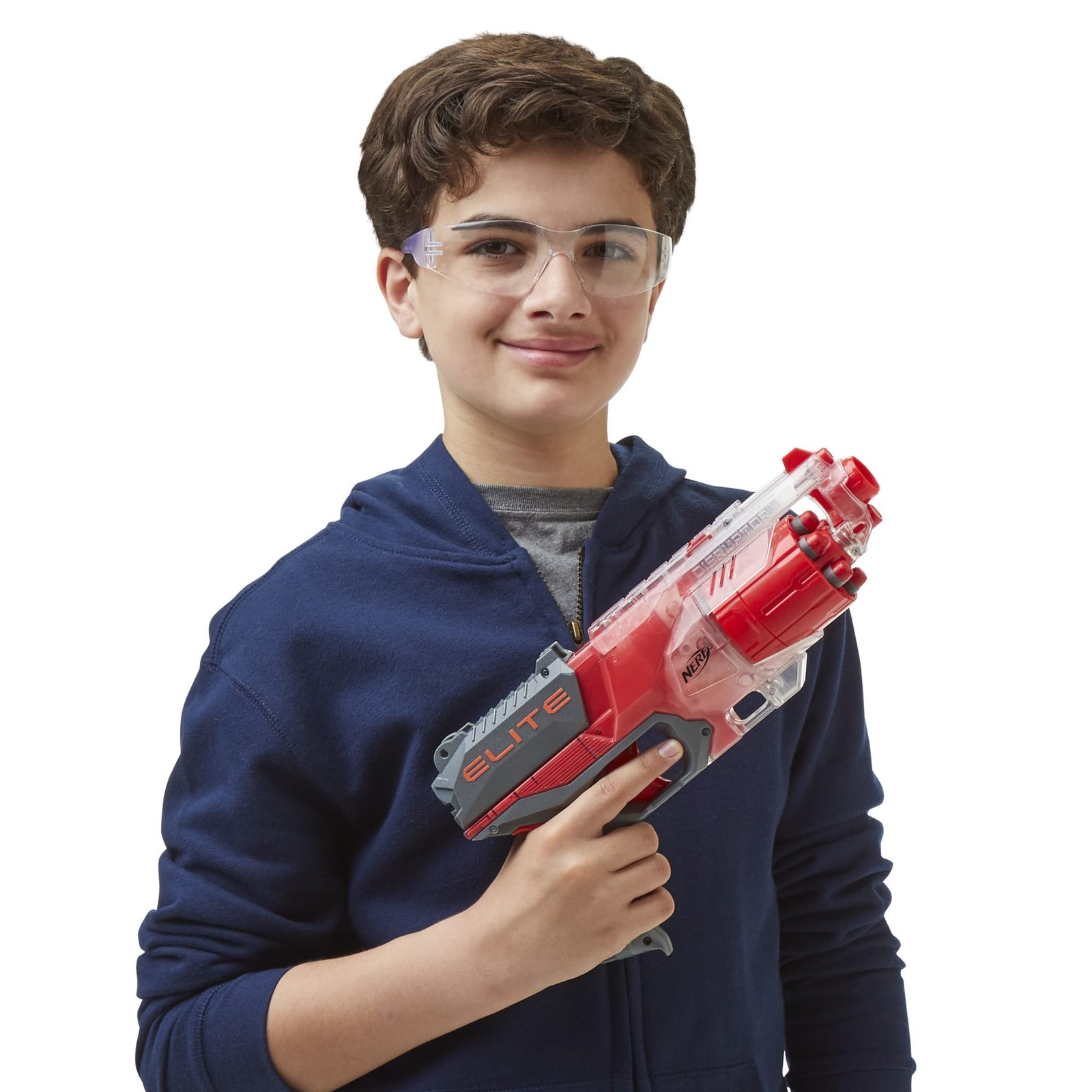 Nerf Elite - Drum Slam Fire Translucent Red Retailer Exclusive