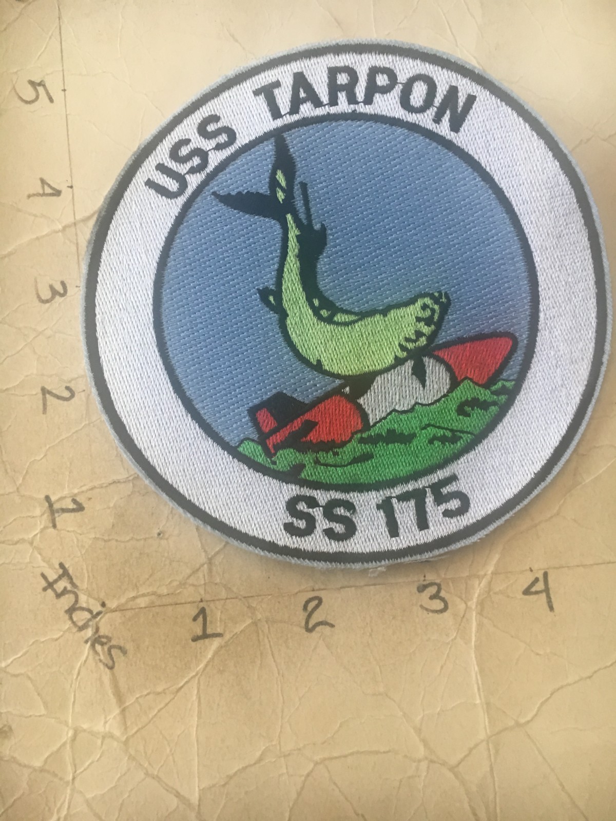 US NAVY USS Tarpon SS-175 Submarine Patch 8/8/25