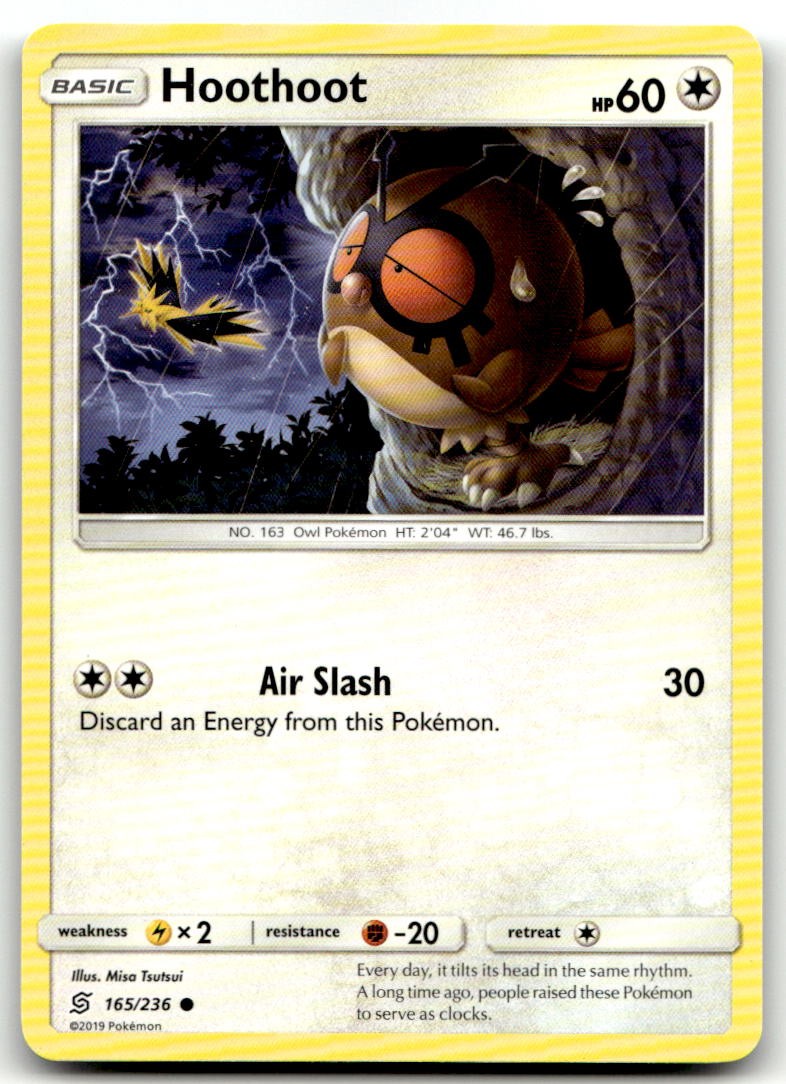 Hoothoot 165/236 Common Unified Minds Pokemon Near Mint