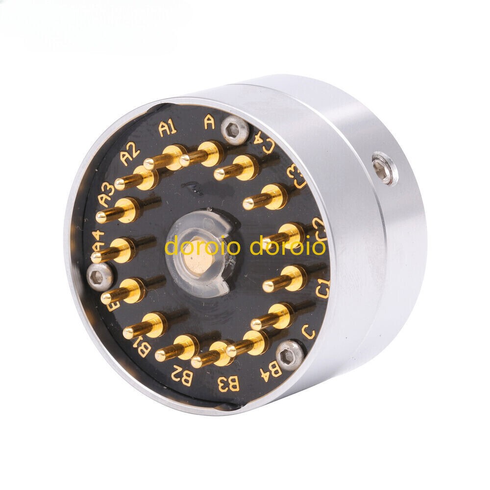 EIZZ 3 Ways 4 Poles Audio Signal Source Selector Rotary Switch 3 Input 1 Output