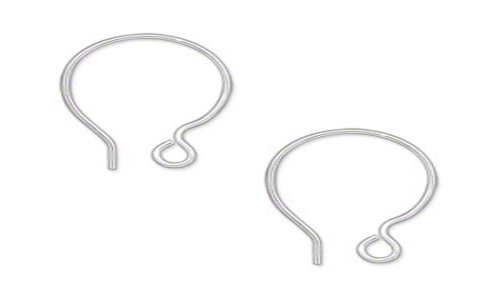 10 Sterling Silver Filled French Hoop Earwires 18ga