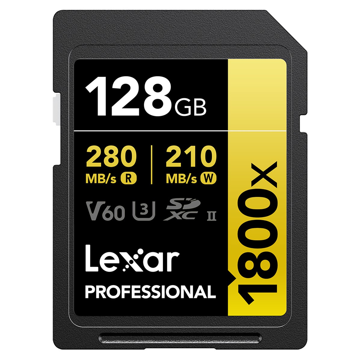 Lexar GOLD Series Professional 1800x 128GB UHS-II SDXC Memory Card
