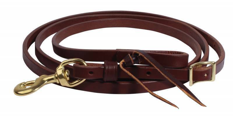 Professional's Choice Ranch Heavy Oil Harness Leather Roping Reins 1/2"