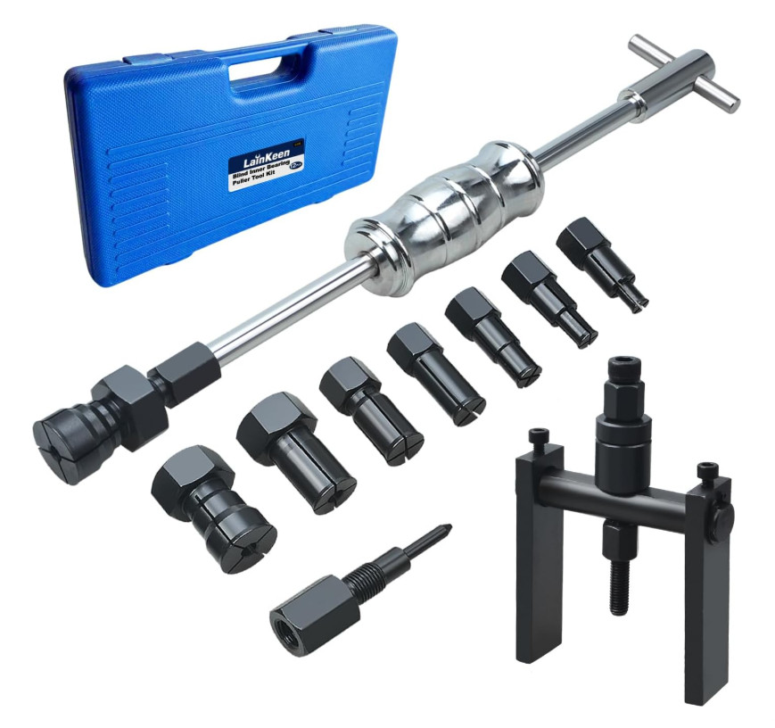 12pcs Blind Hole Collet Bearing Puller Set, Internal Extractor Kit with Slide...