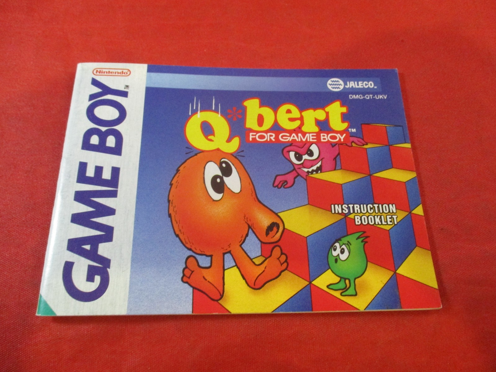 Q*Bert Nintendo Game Boy Instruction Manual **UK United Kingdom Version** #L