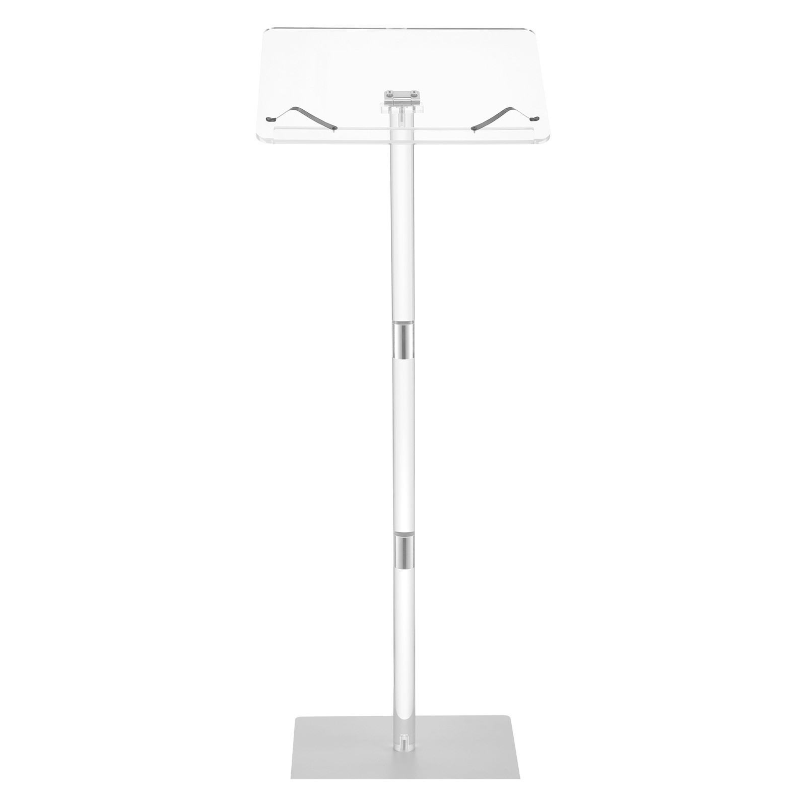 Acrylic Lectern Podium Stand 43" Adjustable Angle Portable Floor Standing