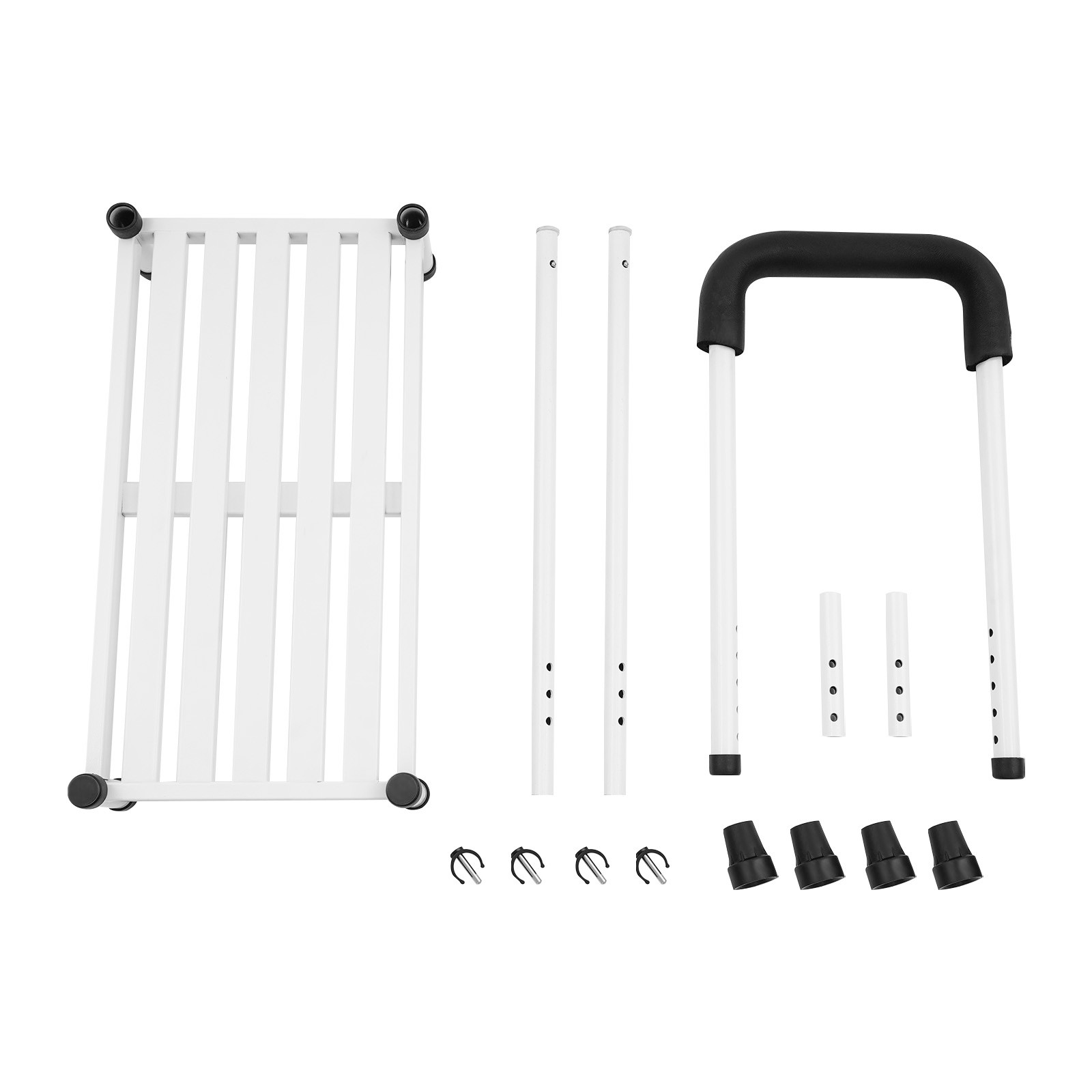 Step Stool with Handle, Adult Ramp with Handrail, Metal Stepping Stool