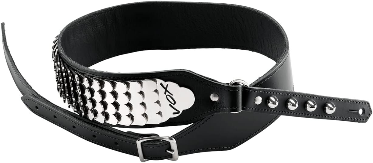 VOX Guitar Python Strap Leather Leather PYTHON STRAP V822 Black F/S New