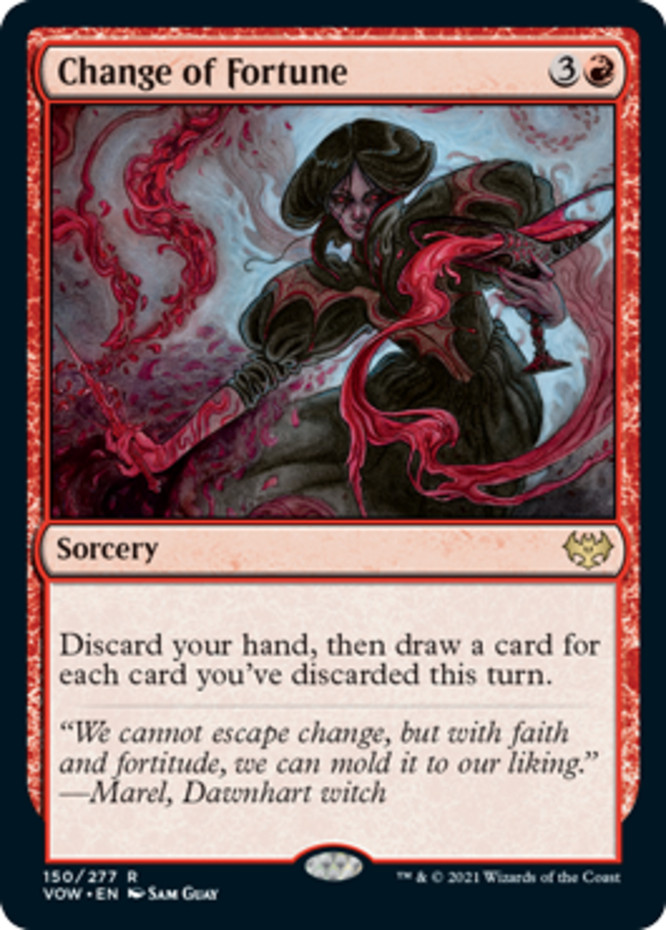 x1 Change of Fortune R MTG Innistrad: Crimson Vow M/NM, English