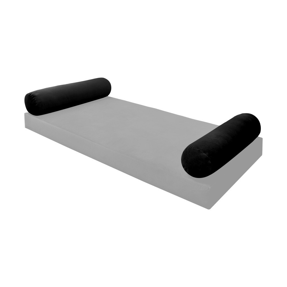 SLIPCOVER ONLY KnifeEdge Twin Style V5 Velvet Indoor Daybed Bolster Pillow AD374