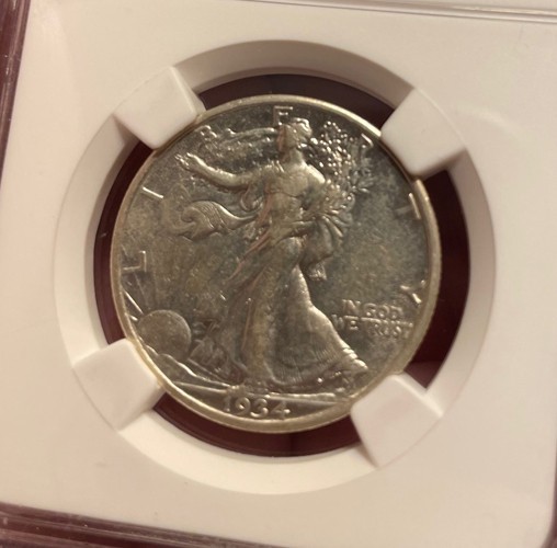 U.S. - 1934 Silver Walking Liberty Half Dollar (NGC XF 40)