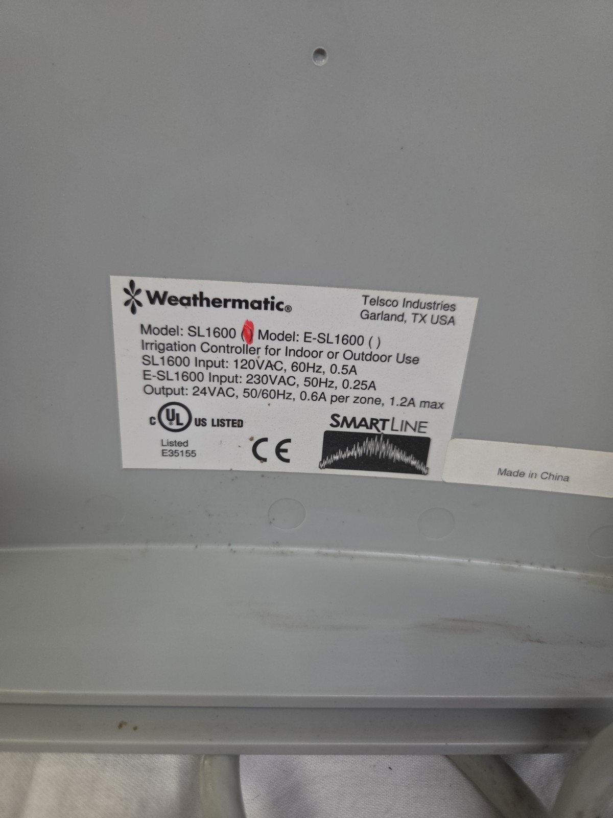 Weathermatic SL-1600 SmartLine Irrigation Controller W/ Keys & Case