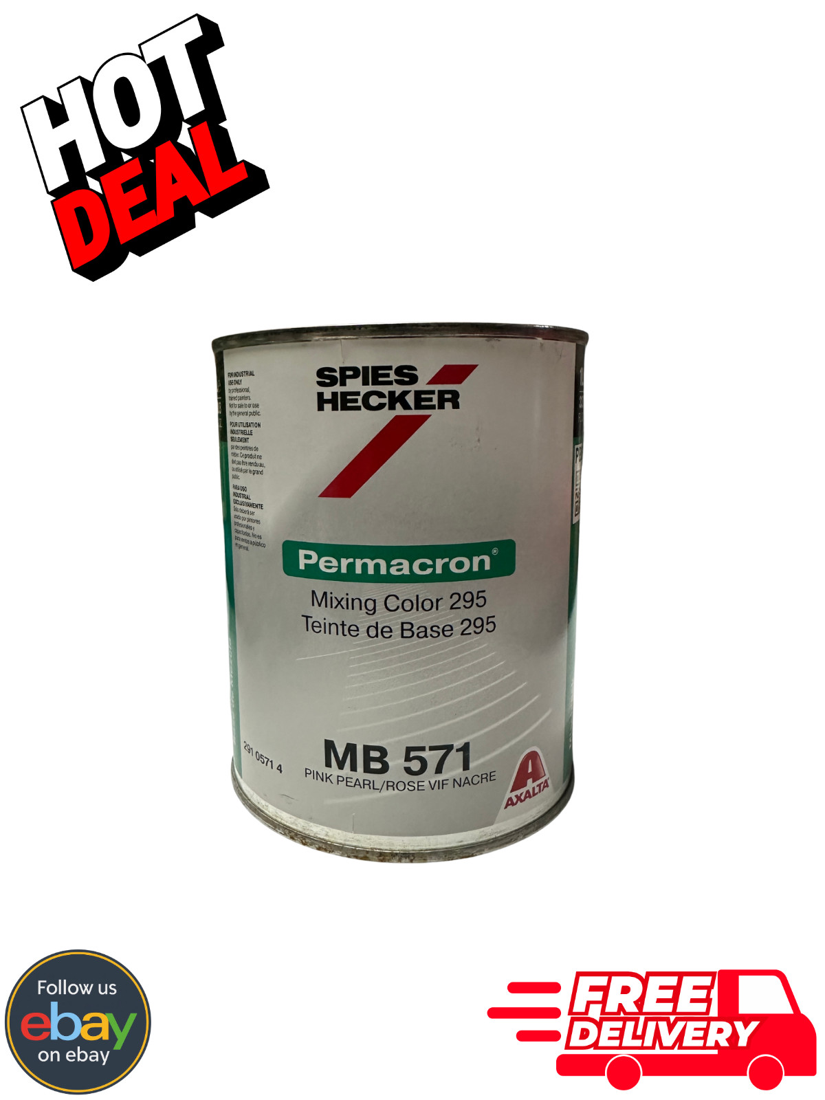 Axalta Spies Hecker Permacron MB571 Pink Pearl Mixing Color 295 1L