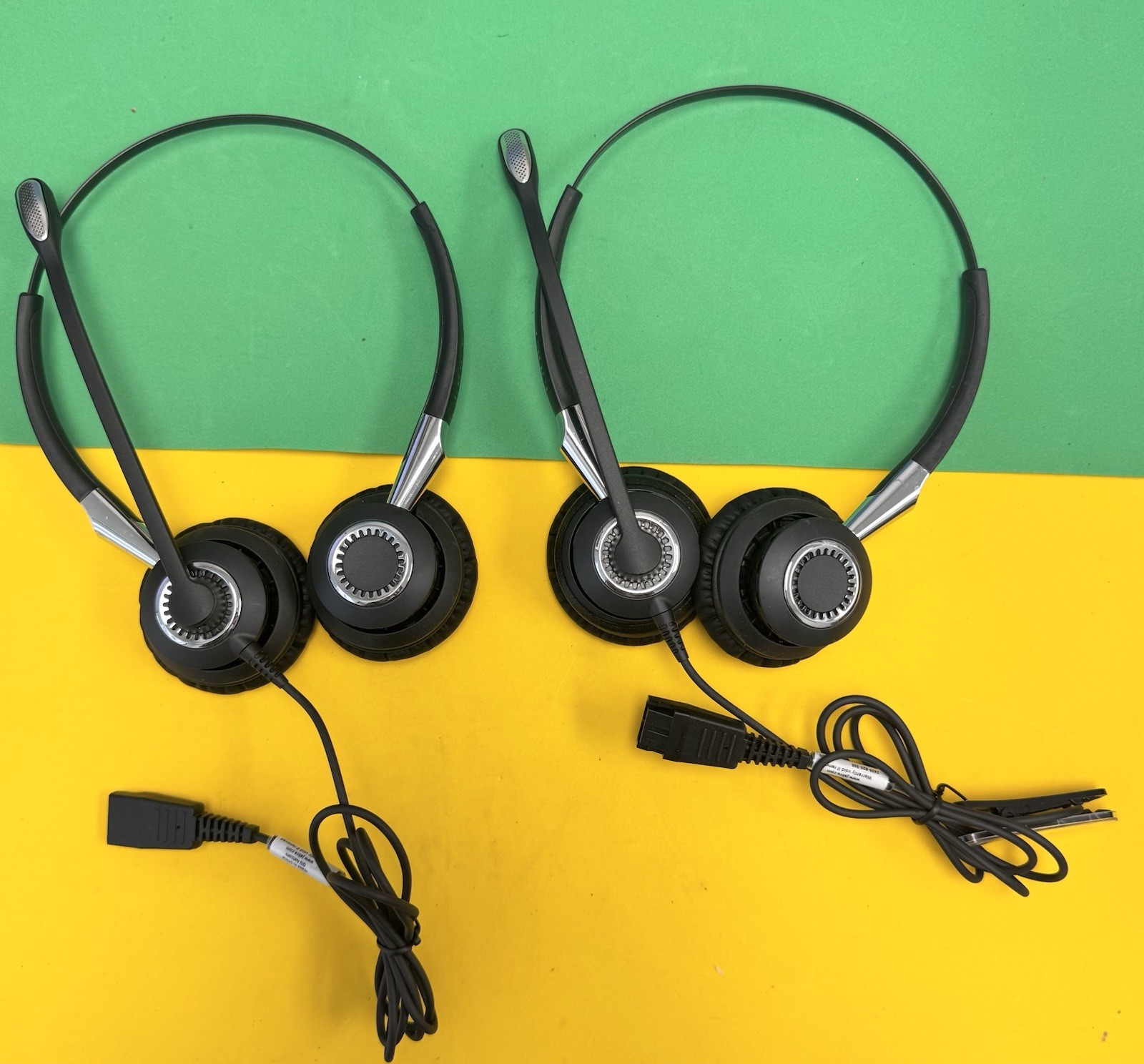 *LOT OF 2 UNTESTED* Jabra BIZ2400 II Duo Over the Ear Corded Headsets