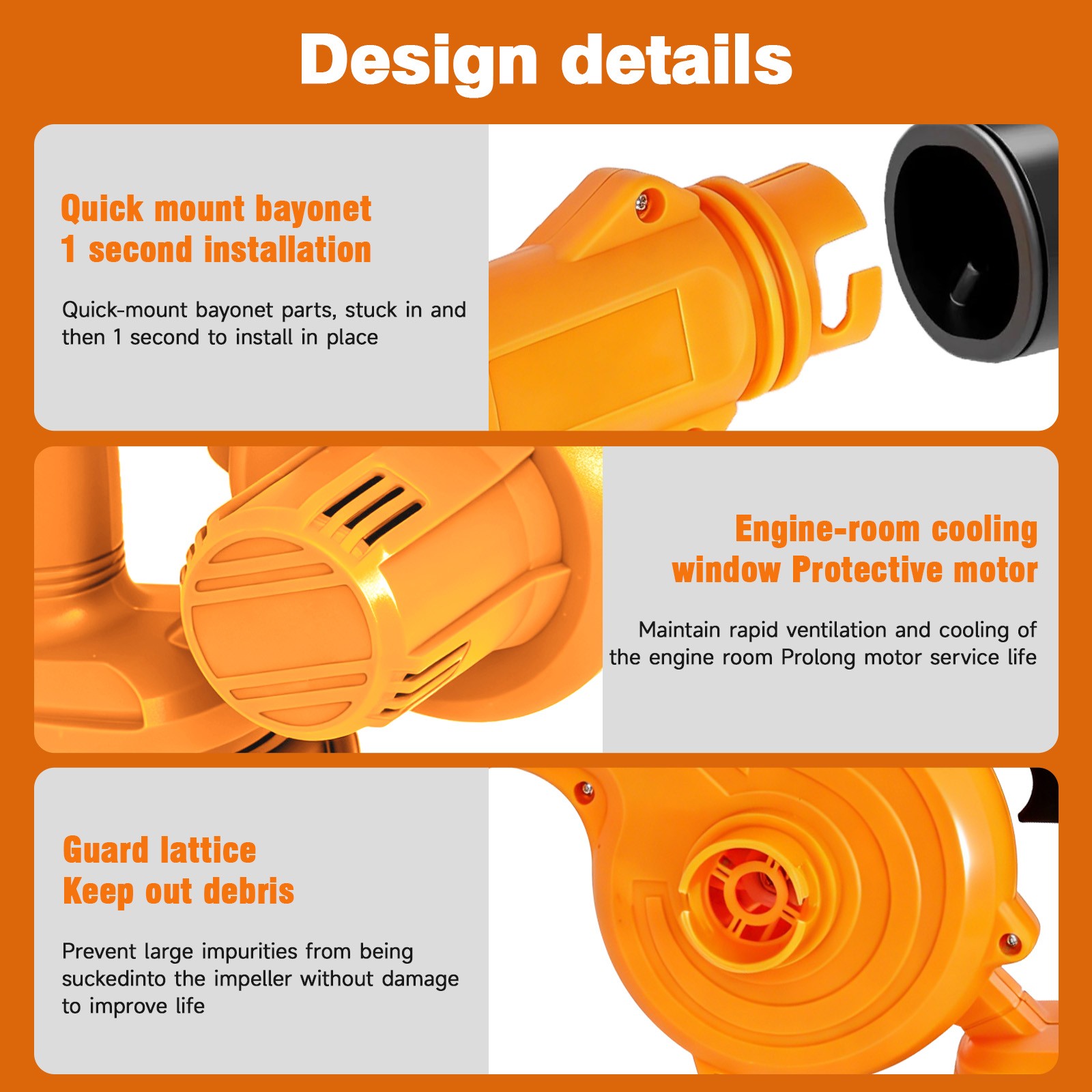 Cordless Leaf Blower & Vacuum 160MPH & 19000RPM Air Snow Blower w/ 4.0Ah Battery