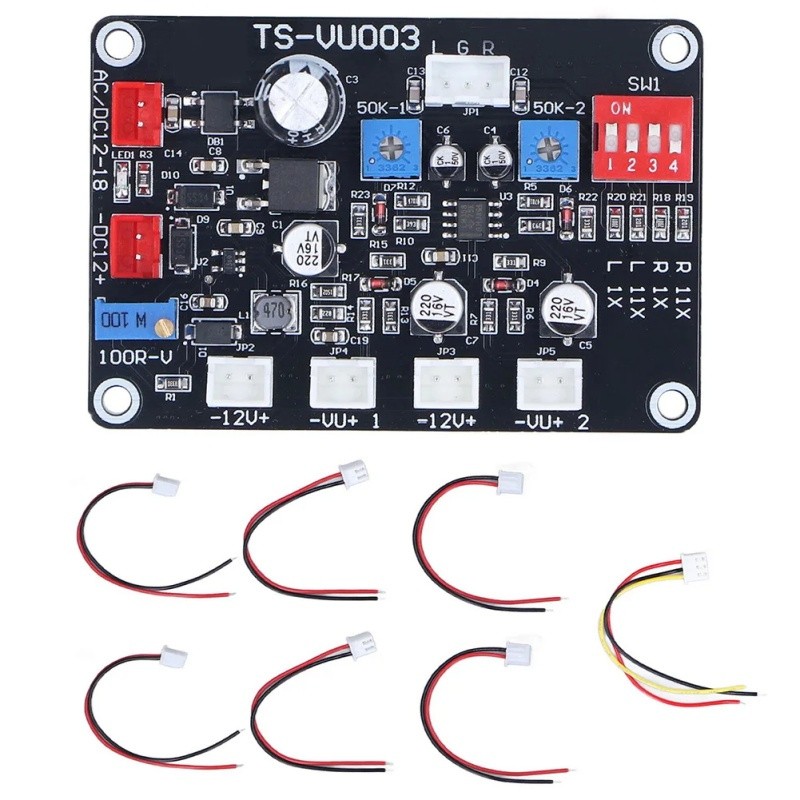 DB Amplifier Chassis VU Level Meter Driver Board With Adjustable Backlight New
