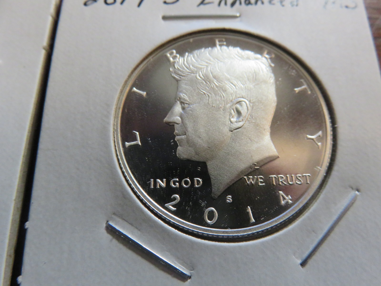 2014 S ENHANCED PROOF SILVER KENNEDY HALF DOLLAR
