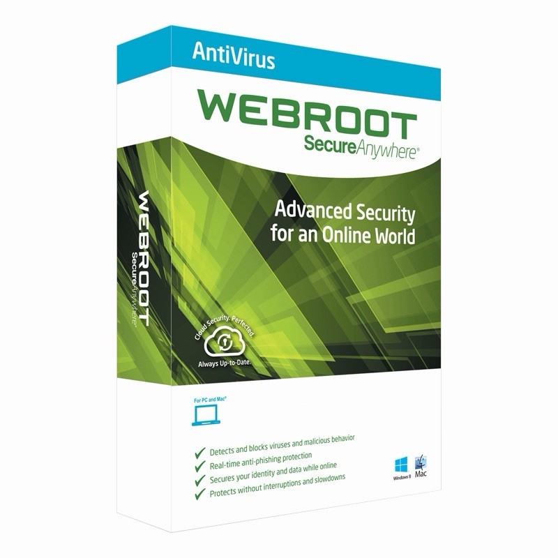 Webroot - Internet Security with Antivirus Protection (3 Devices) (6-Month Subs)