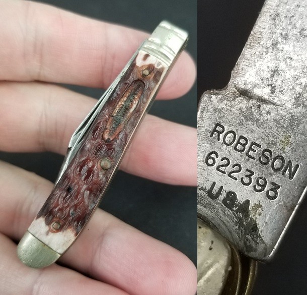 ROBESON USA 622393 POCKET KNIFE Delrin old vintage