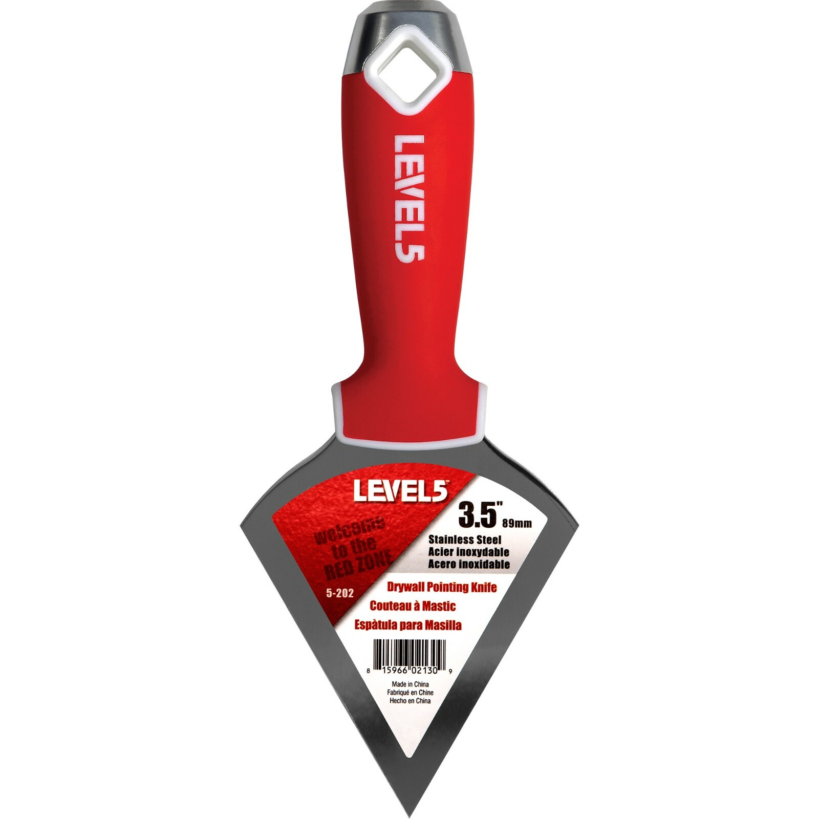 LEVEL5 3.5" Stainless Steel Pointed Drywall Joint Knife