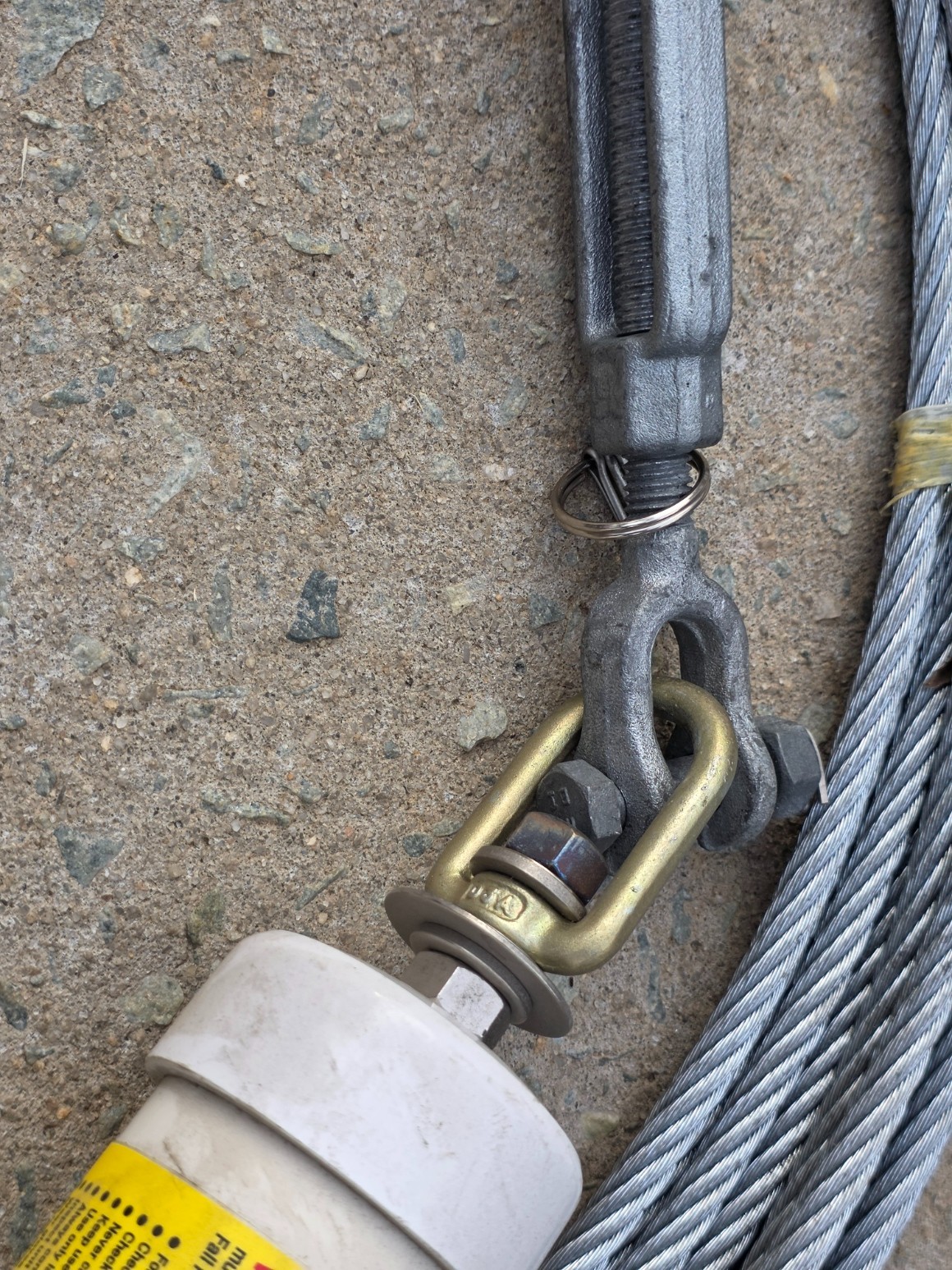 XTREME Miller 60FT SkyWalker Temporary Horizontal Lifeline Systems Kit DFCLL NEW