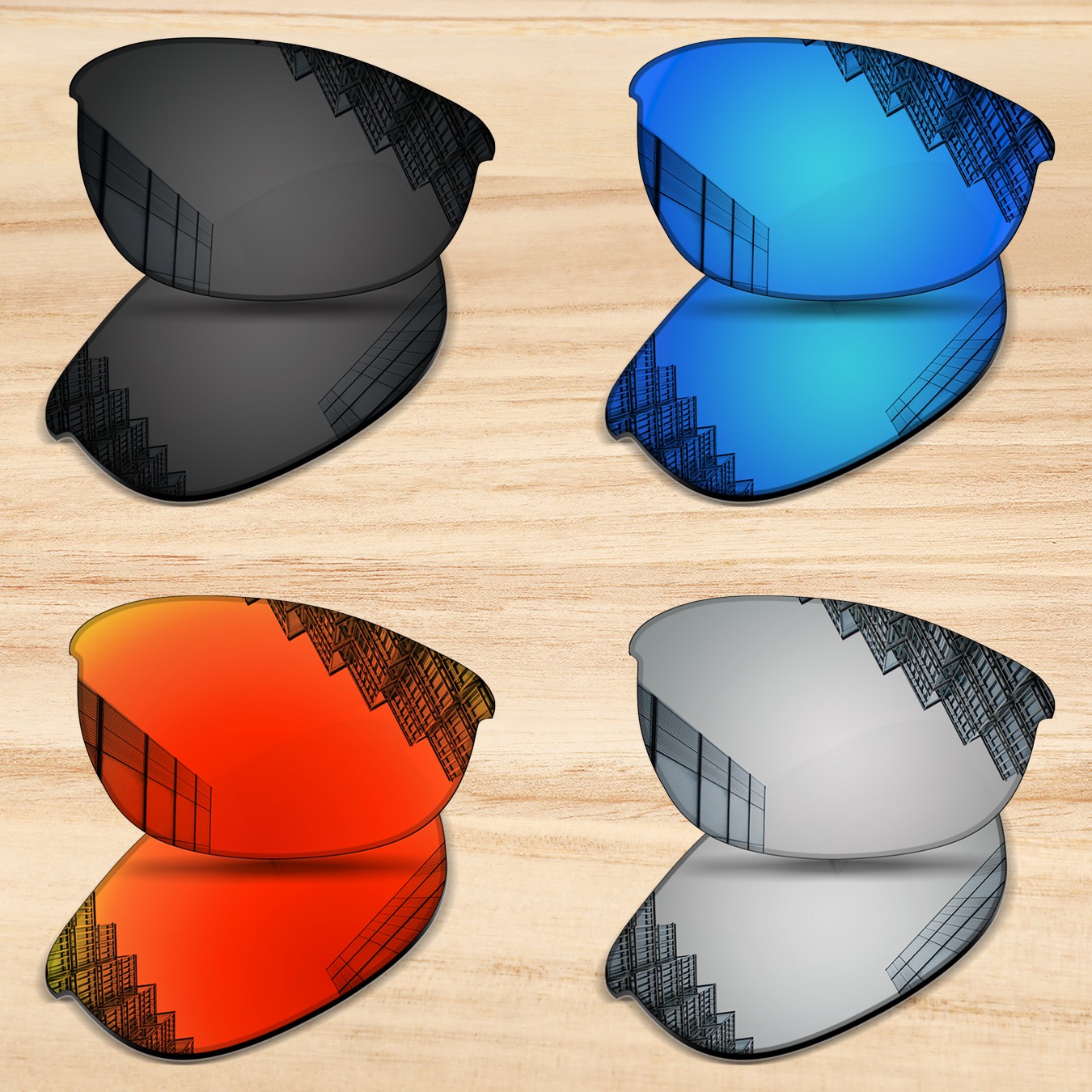 Replacement Lenses for Oakley Half Jacket 1.0 Sunglasses 100% POLARIZED