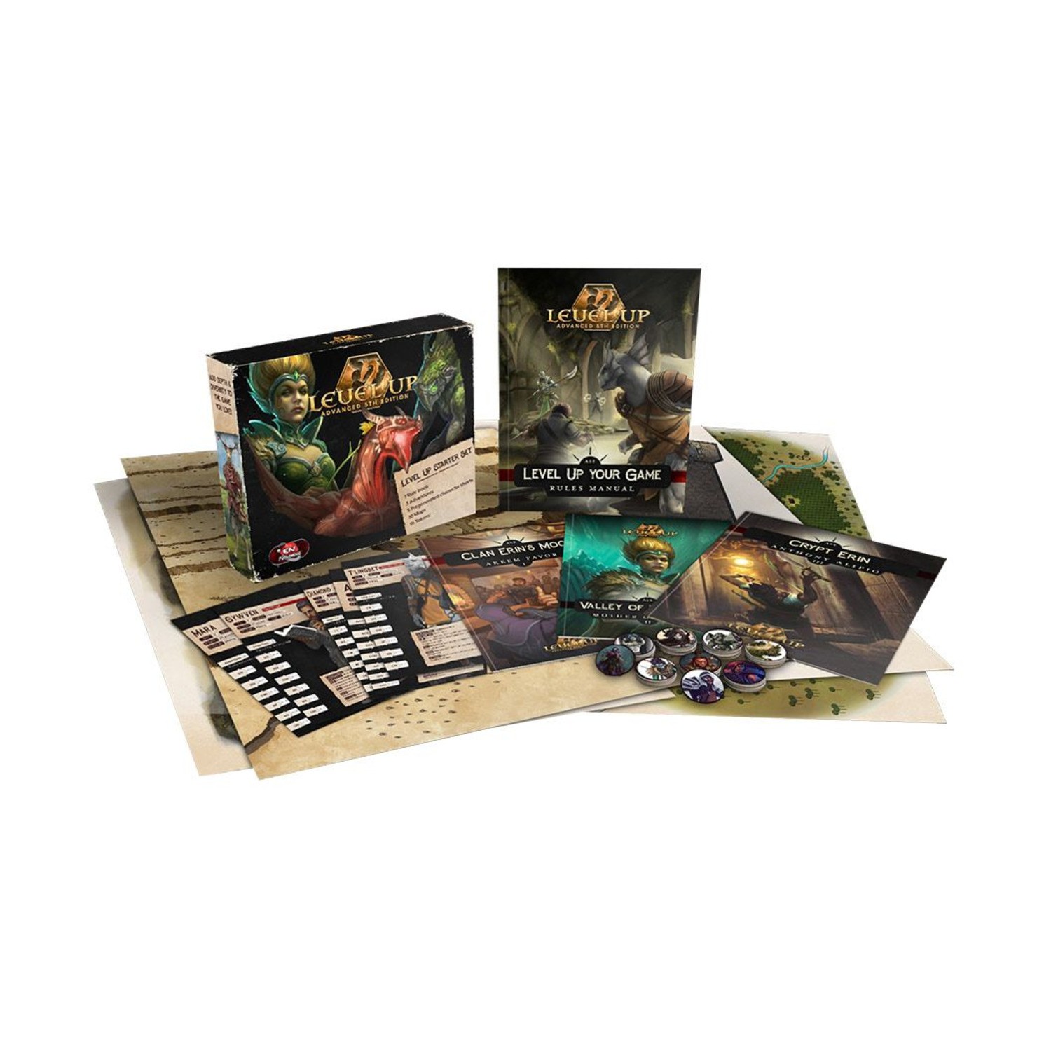EN Pub RPG Level Up Advanced 5th Ed - Starter Box SW (New)