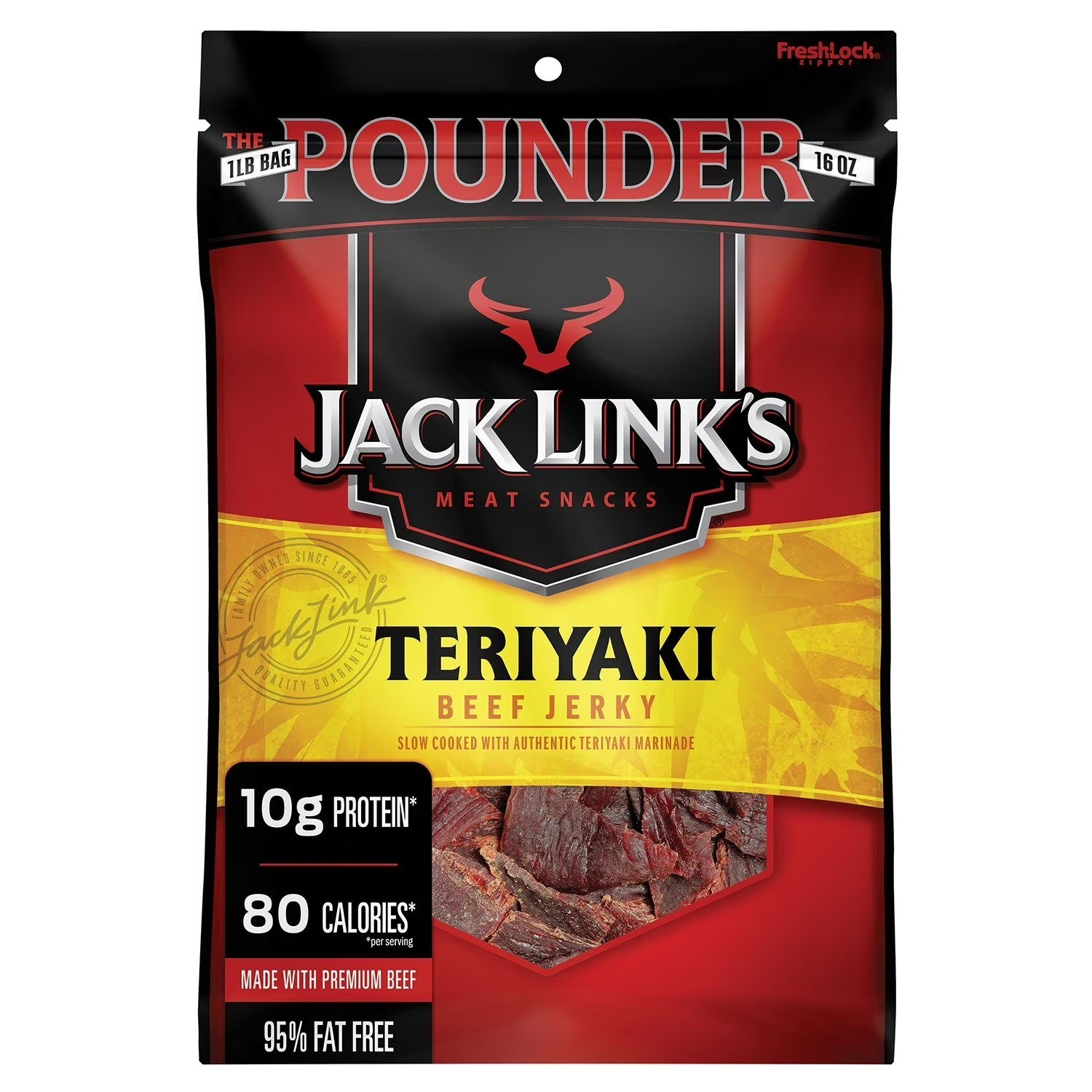 Jack Link's Teriyaki Beef Jerky, 16 oz.   1 Pound