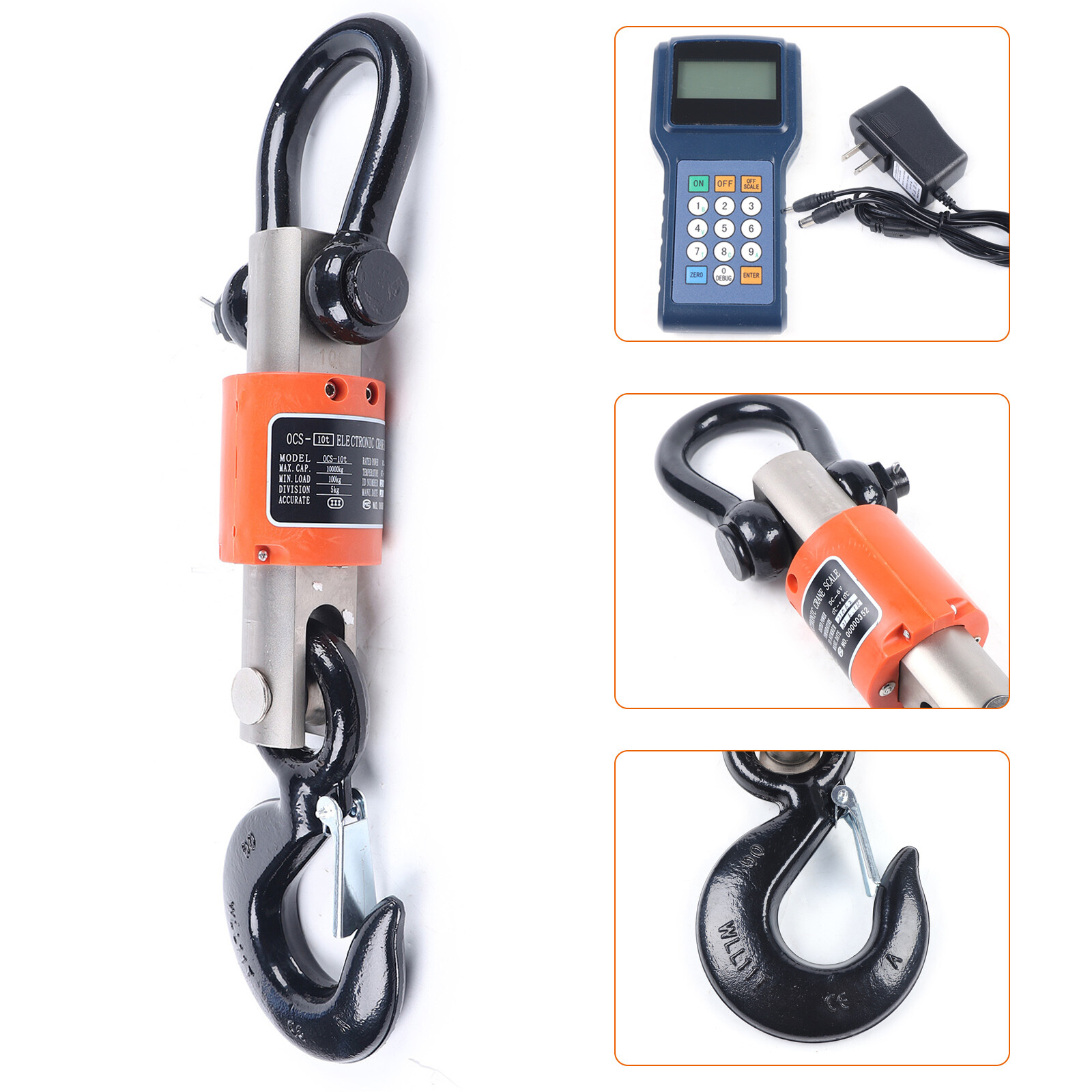 Wireless Digital Electronic Hanging Crane Scale Remote Control Crane Scale New