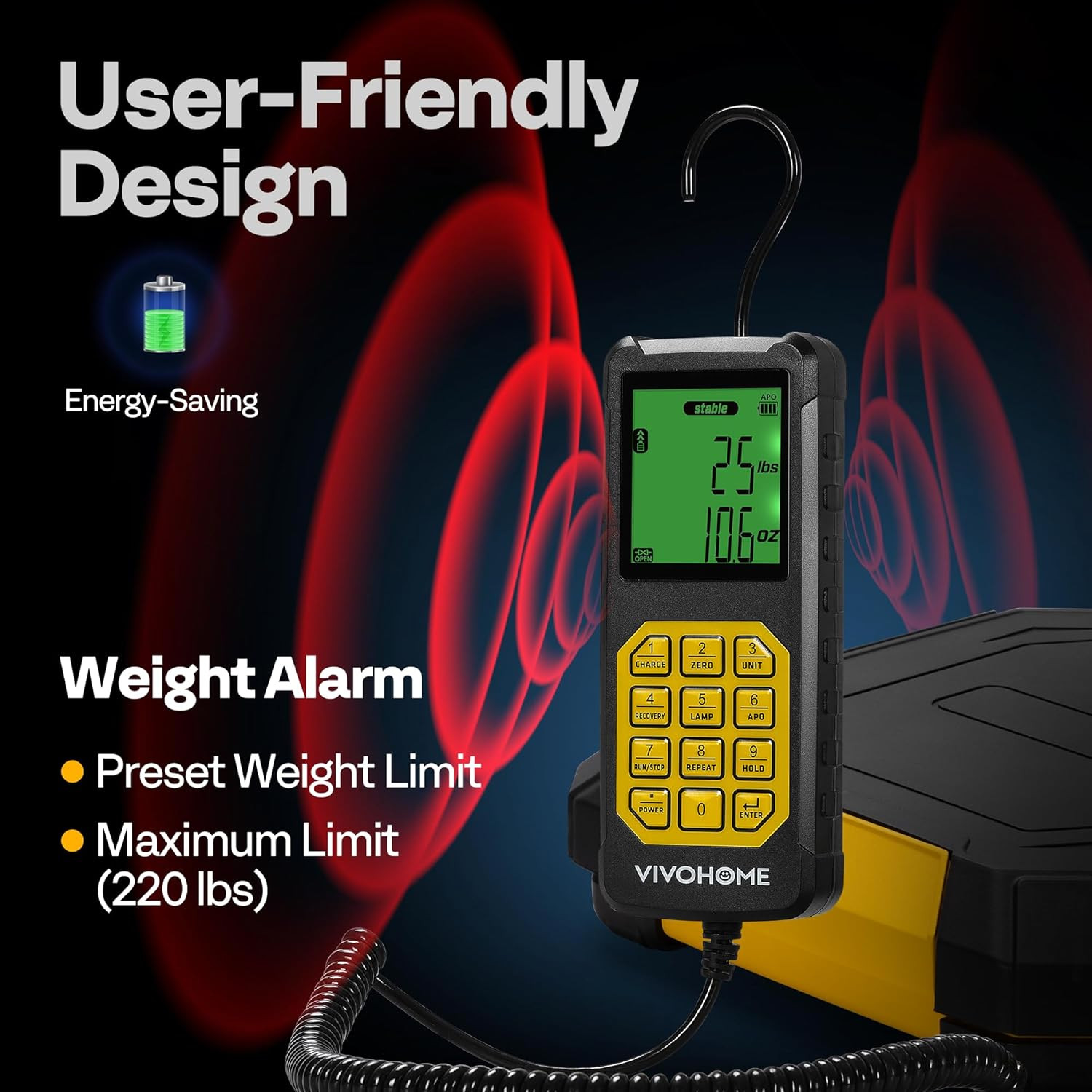 Electronic Refrigerant Charging Scale with Separate Auto-Dosing Charge Valve, 22