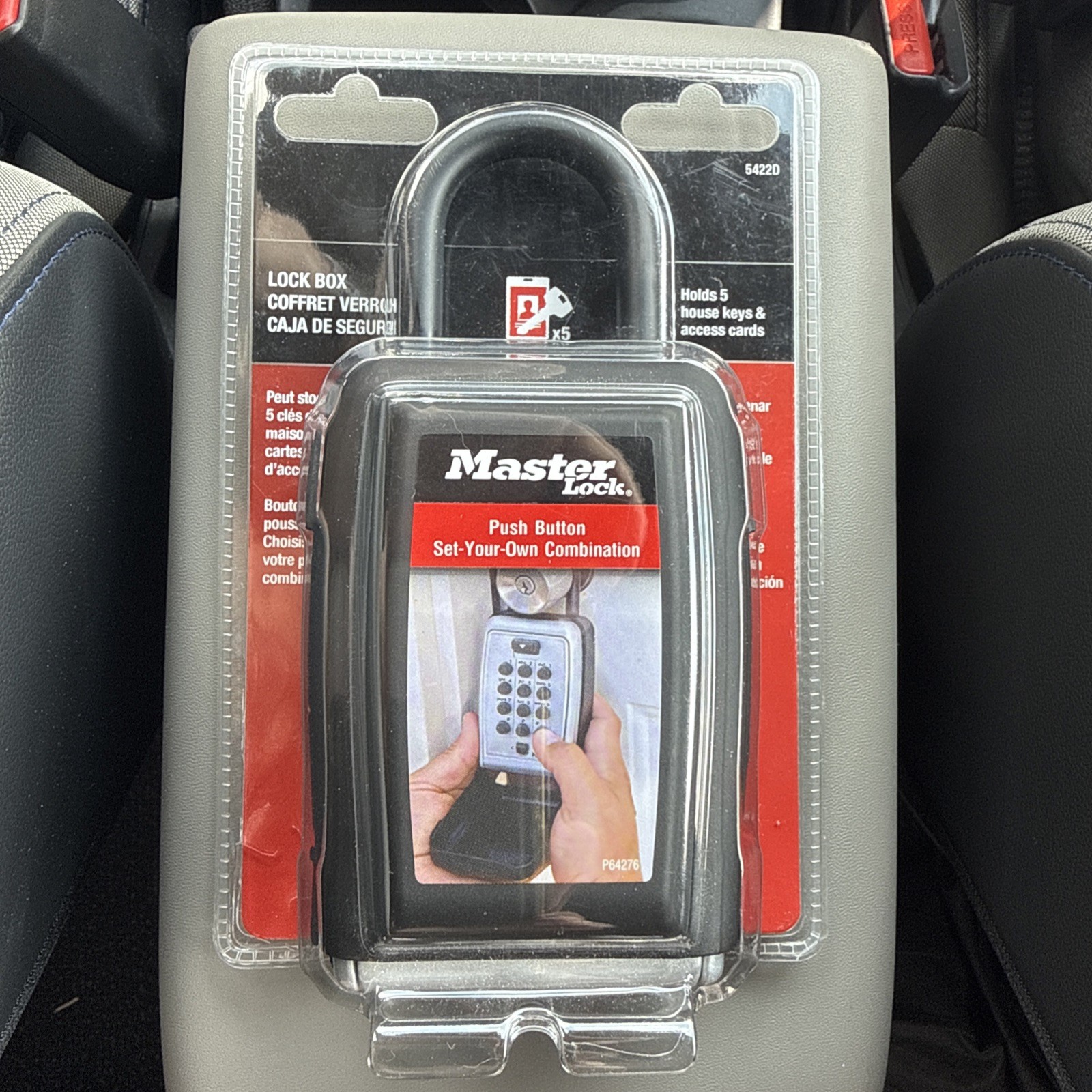 NEW! Master Lock 5422D 3-1/8" Lock Box Combination Push Button Portable Key Safe