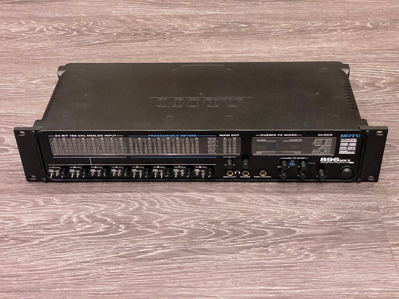 MOTU 896mk3 192 kHz FireWire 8 Analog Inputs Audio Interface