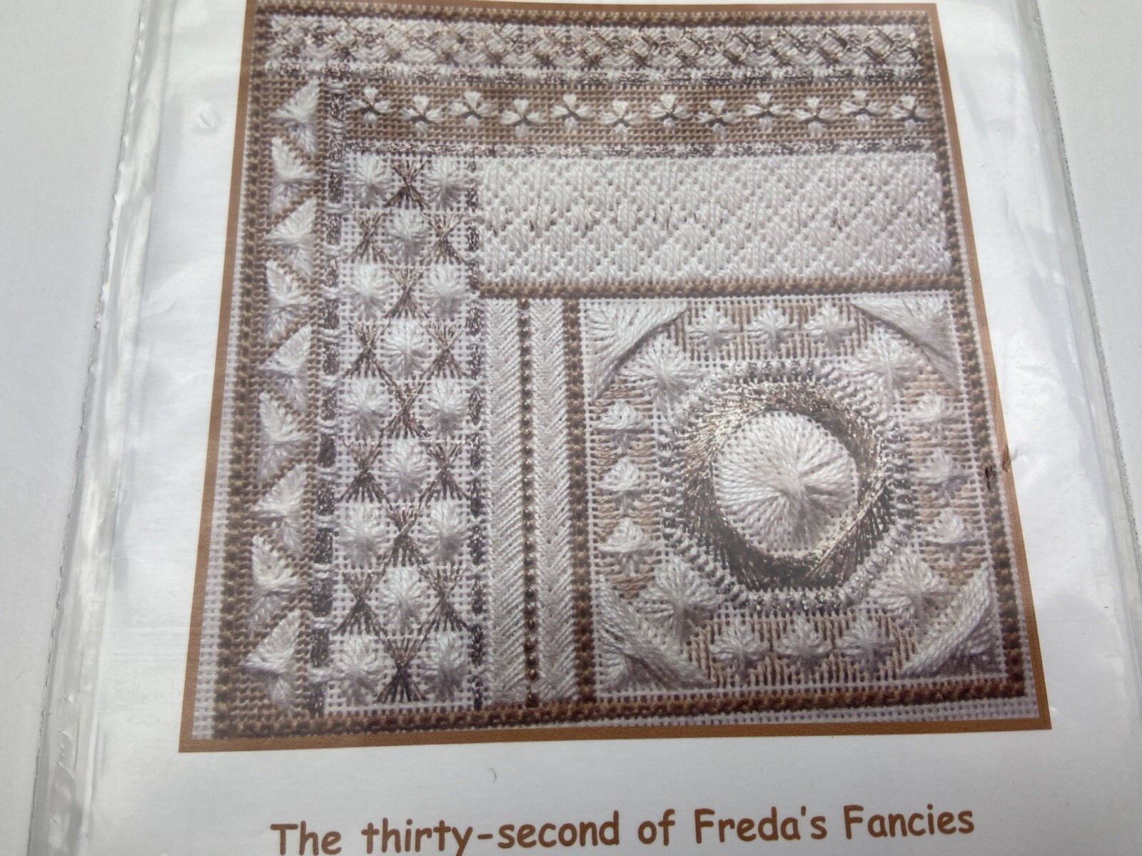 Freda’s Fancy Stitching Golden Ivory Needlepoint Pattern 7P