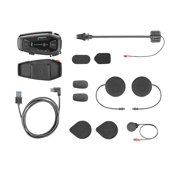 Interphone UCOM8R Motorcycle Helmet Bluetooth Mesh 2.0 Intercom - Single Pack
