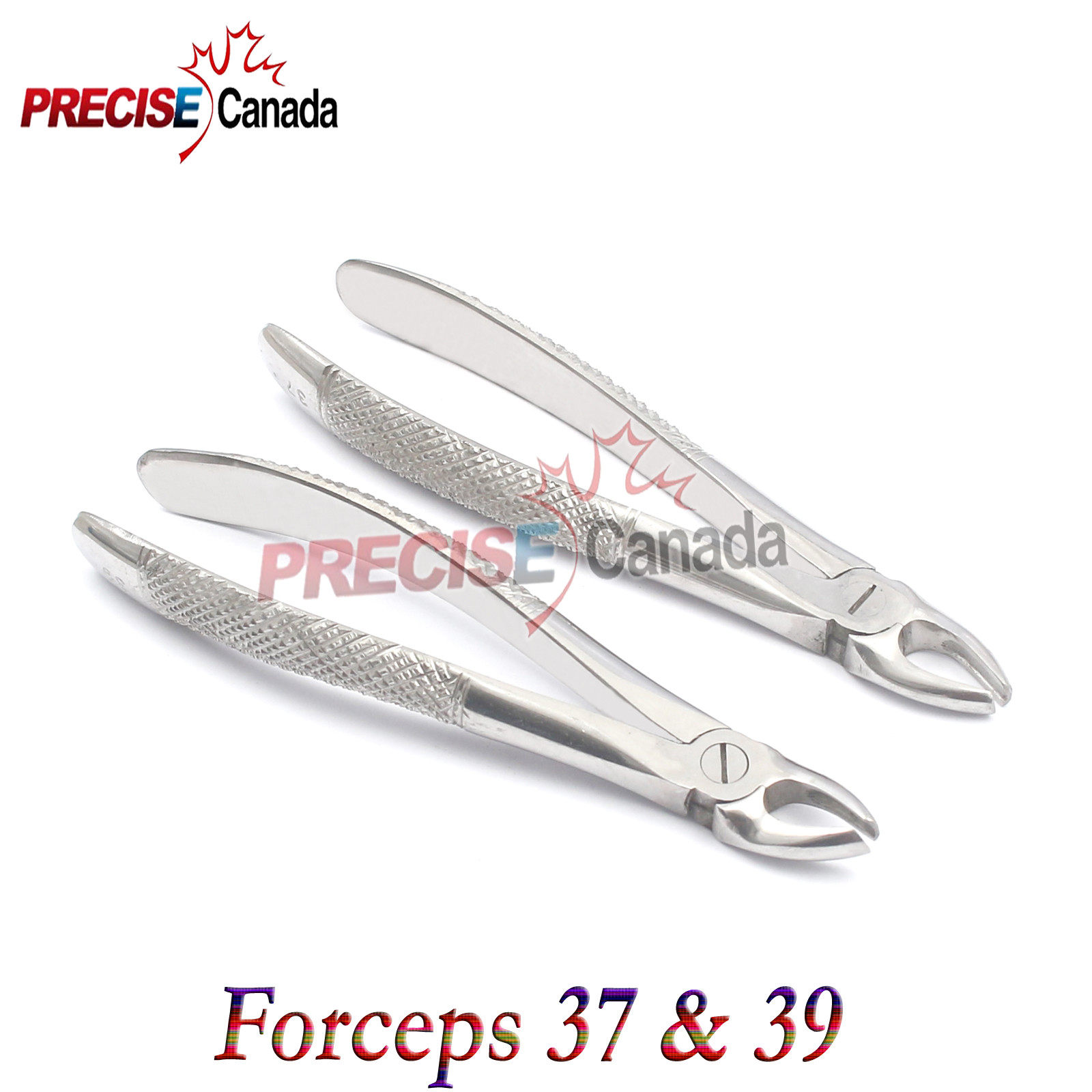 New Tooth Extracting Forceps #37 & #39 Dental Surgical Orthodontic Instruments
