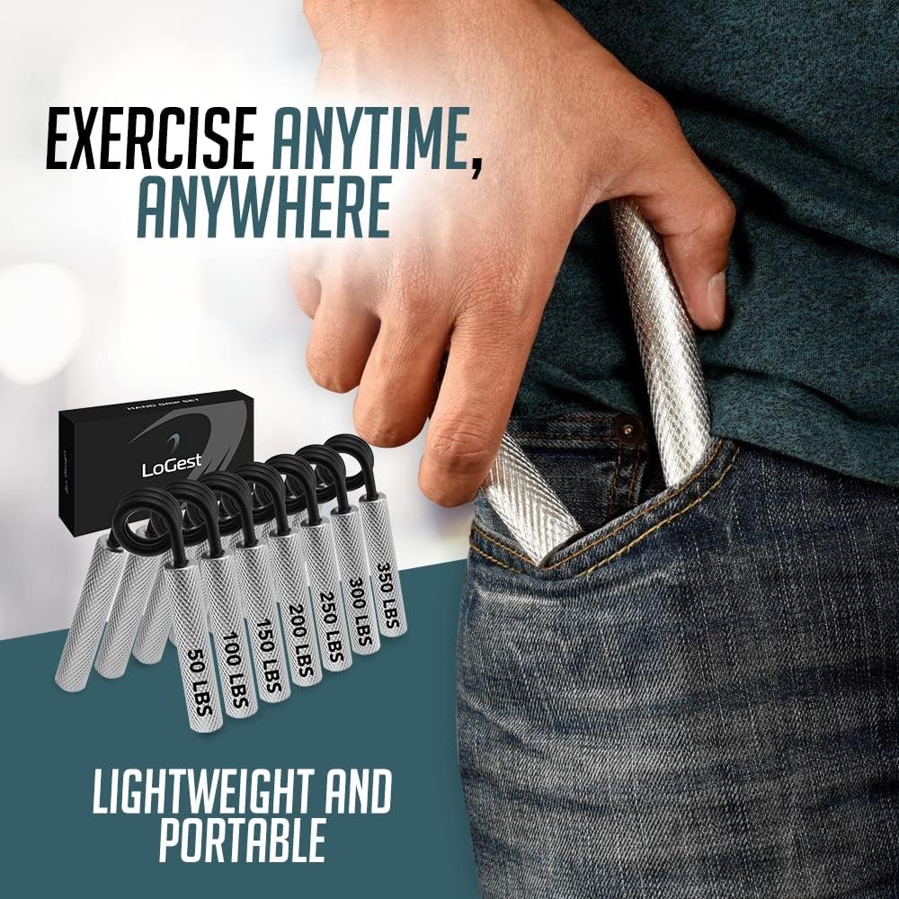 Enhance Your Workout: Metal Hand Grip Strengthener Set in Elegant Gift Packaging