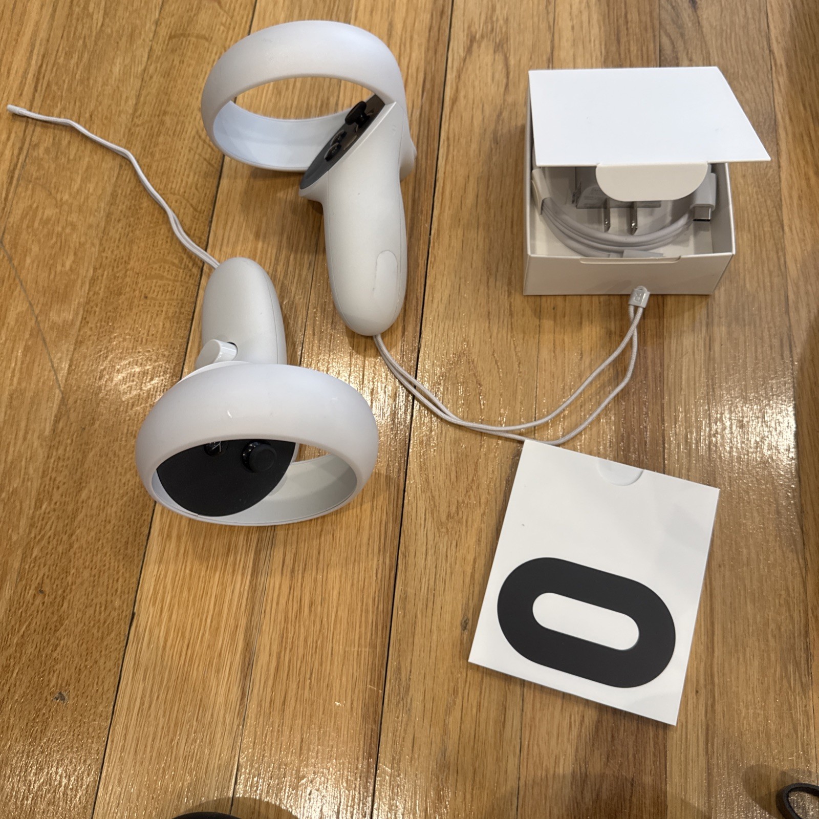 2 Meta Oculus Quest 2 VR Headset Bundle W/ Controllers, Carrying Case & Battery