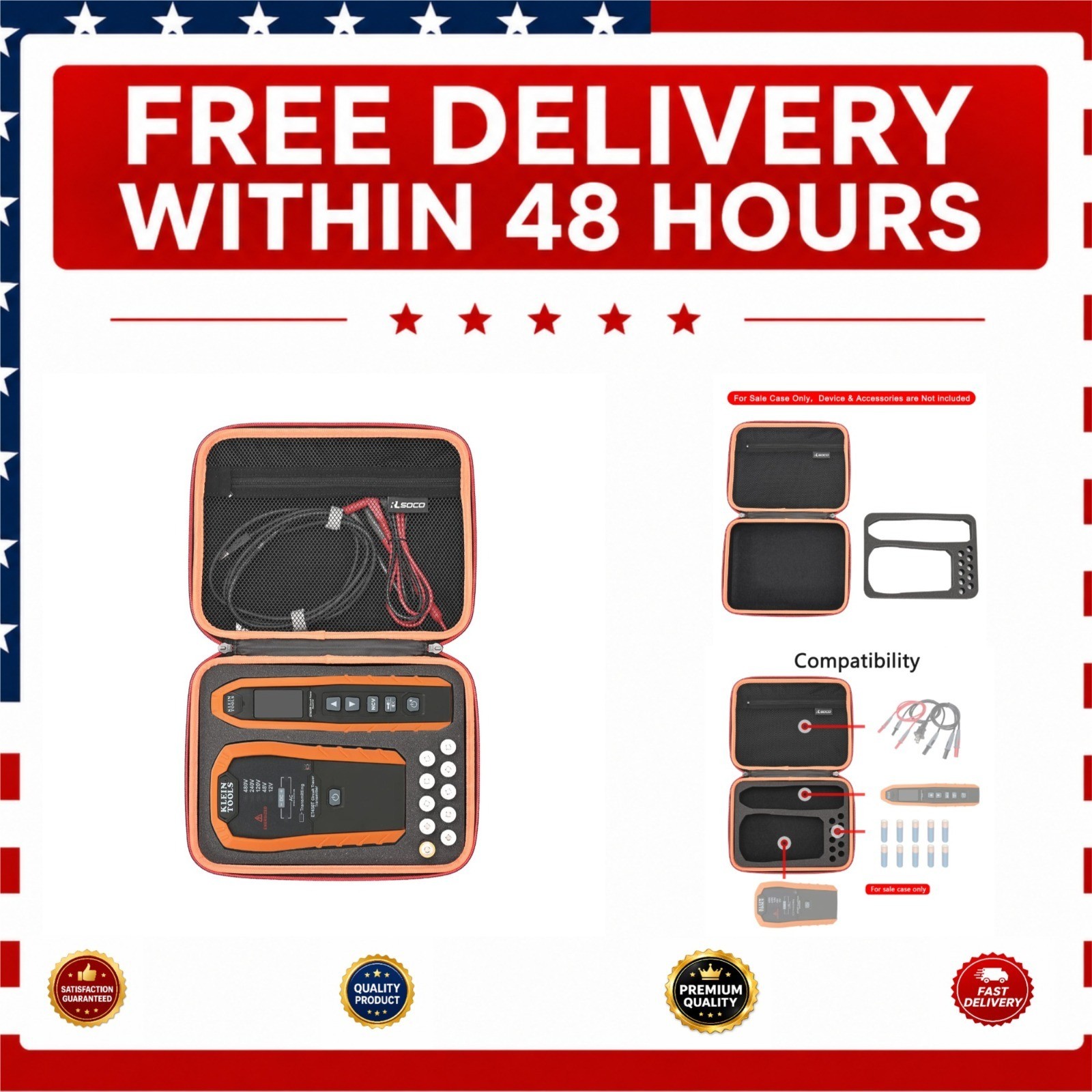 RLSOCO Carrying Case for Klein Tools ET450 Circuit Finder Kit
