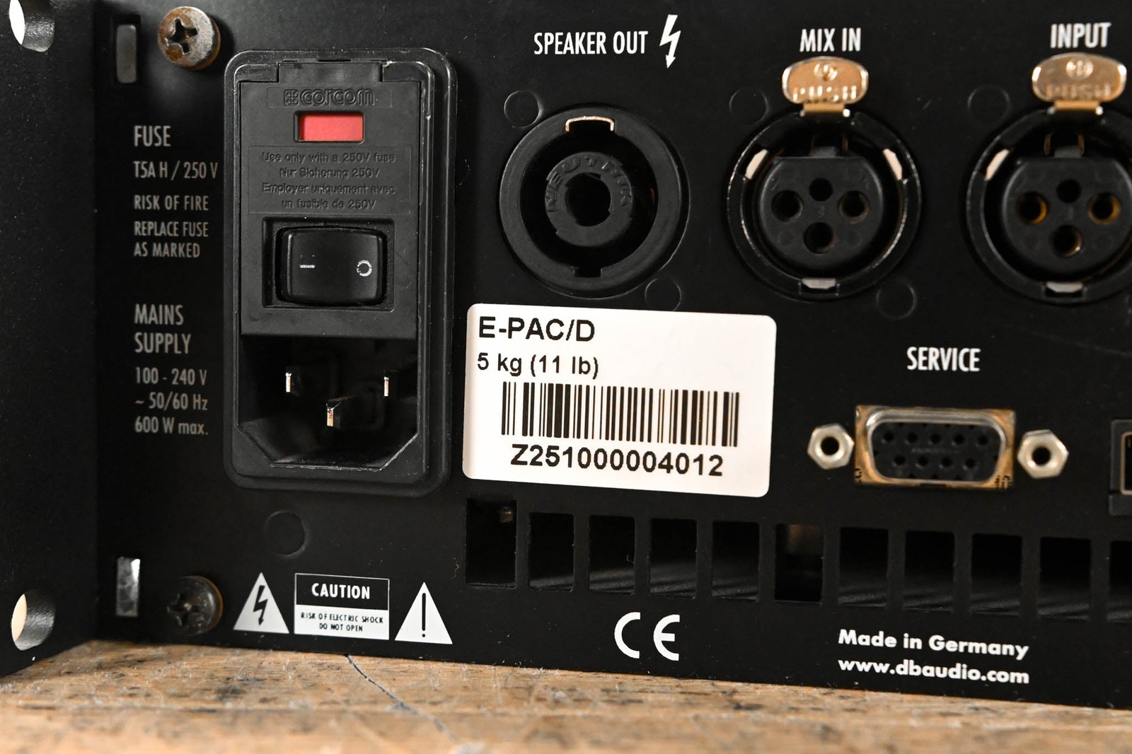 d&b audiotechnik E-PAC Single-Channel Power Amplifier Controller CG01V52