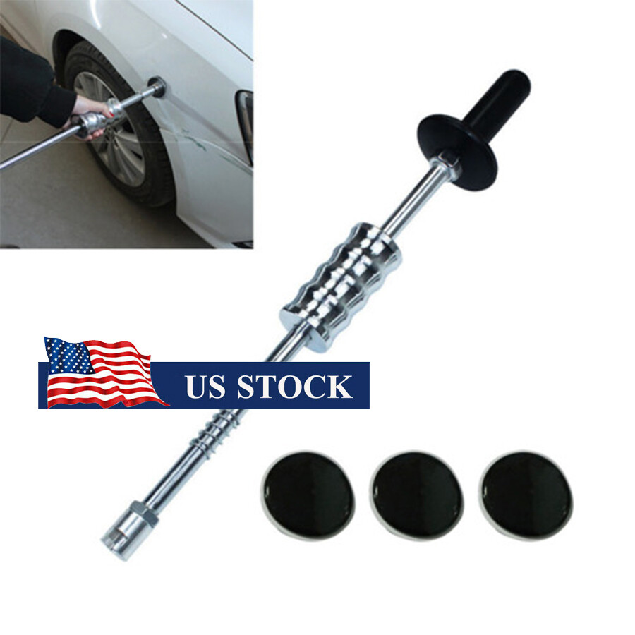 5Pcs Car Body Paintless Dent Repair Kit Cold Glue Slide Puller Tab Damage-free