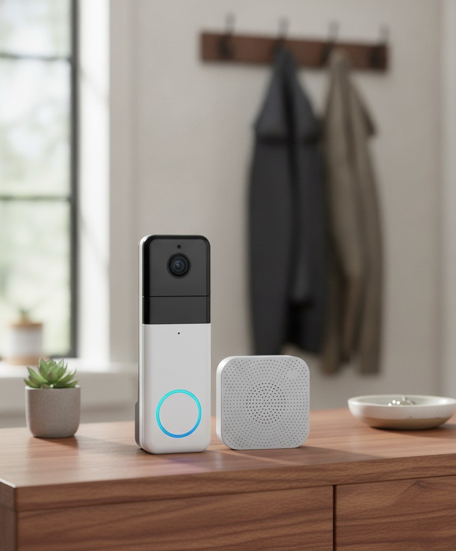 Wireless Video Doorbell Pro, Chime Included, 1440 HD, 1:1 Head-to-Toe View