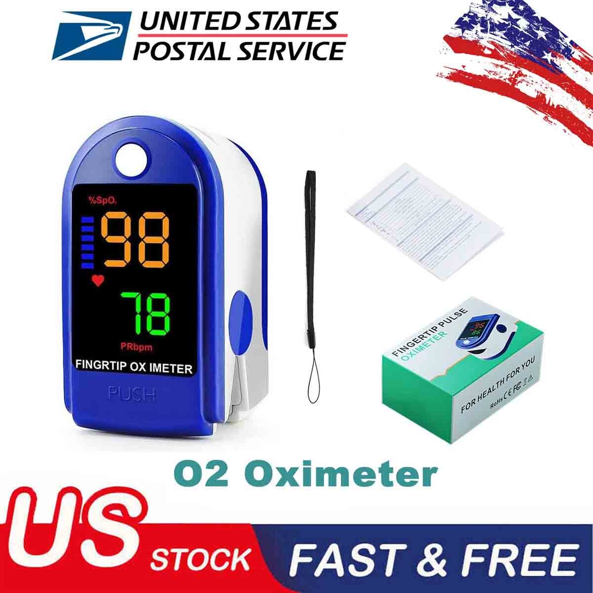 Pulse Oximeter Sensor Finger PR Heart Rate LED 2025 Blood Oxygen SpO2 Monitor
