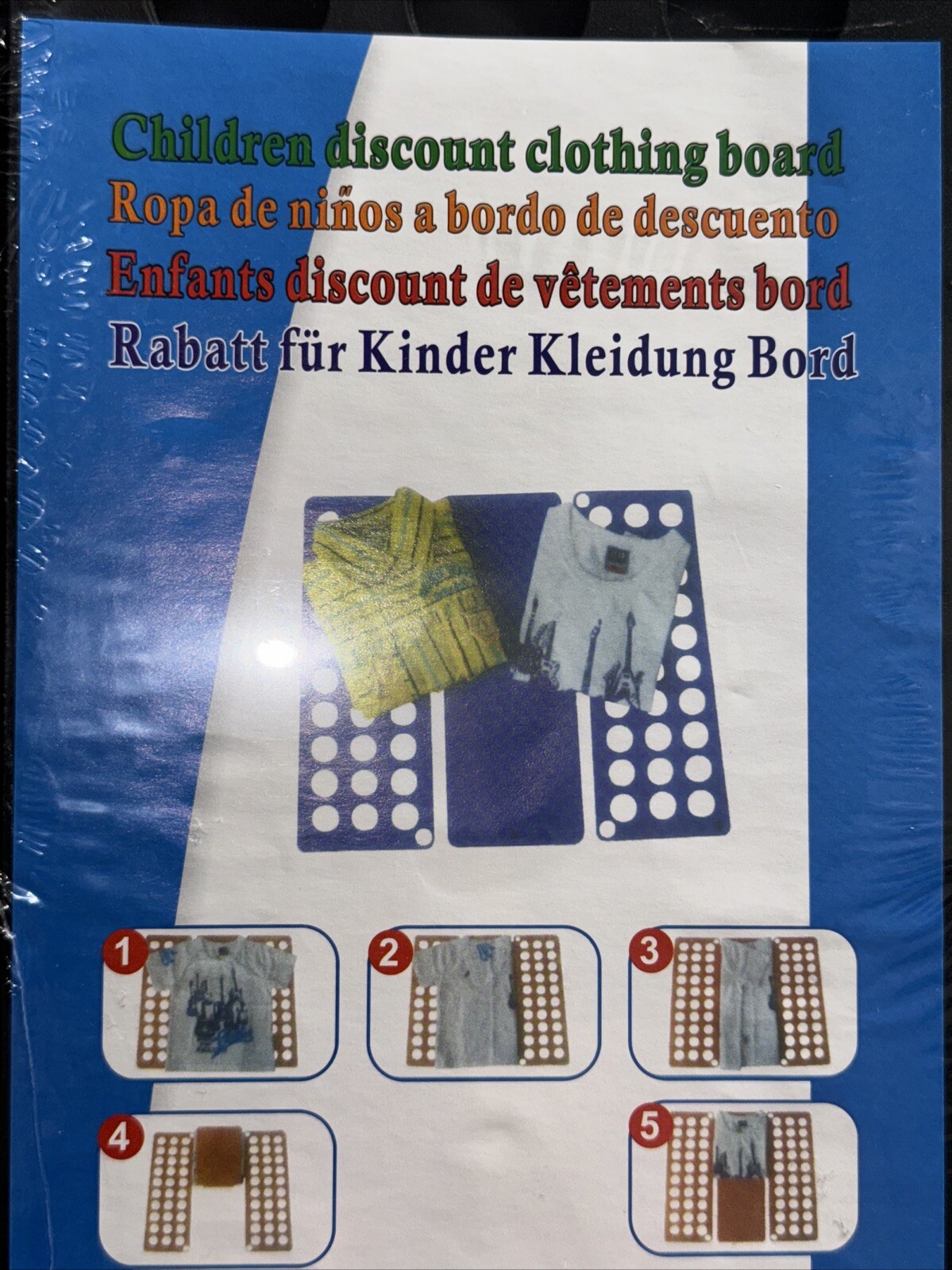 Children Discount Clothing Folding Board Black New Unopened Package