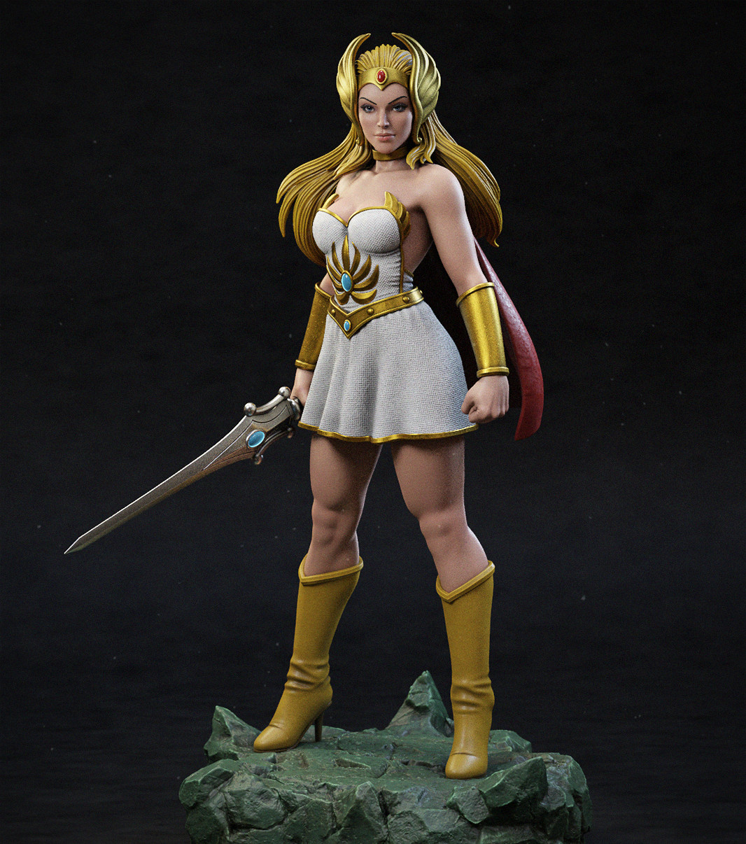 UNPAINTED Masters Universe MOTU She-Ra 3d Printed Model Kit