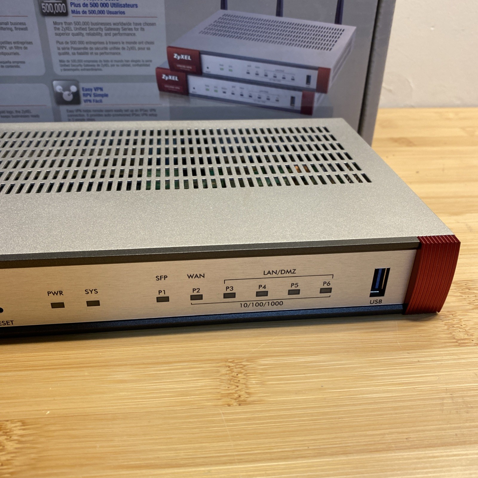 ZyXel Zywall USG 20 Unified Security Gateway VPN Firewall with Power Adapter